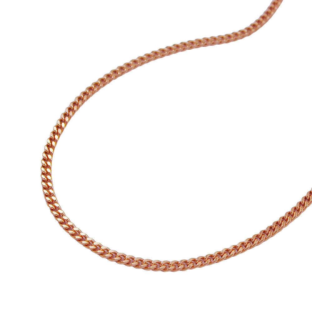 Kette Panzerkette aus 585er Rotgold, 1 mm
