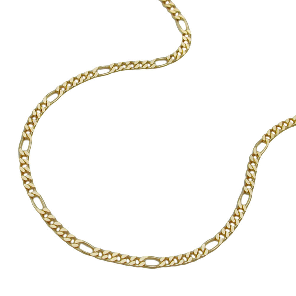 Kette Figarokette aus 375er Gold, 1,6 mm