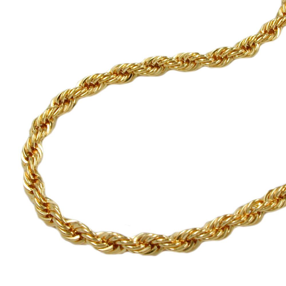 Kette Kordelkette aus 375er Gold, 2 mm