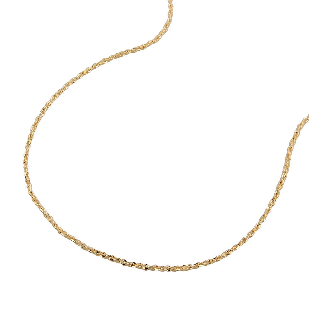 Kette Fantasie-Muster gedreht aus 585er Gold, 0,6 mm