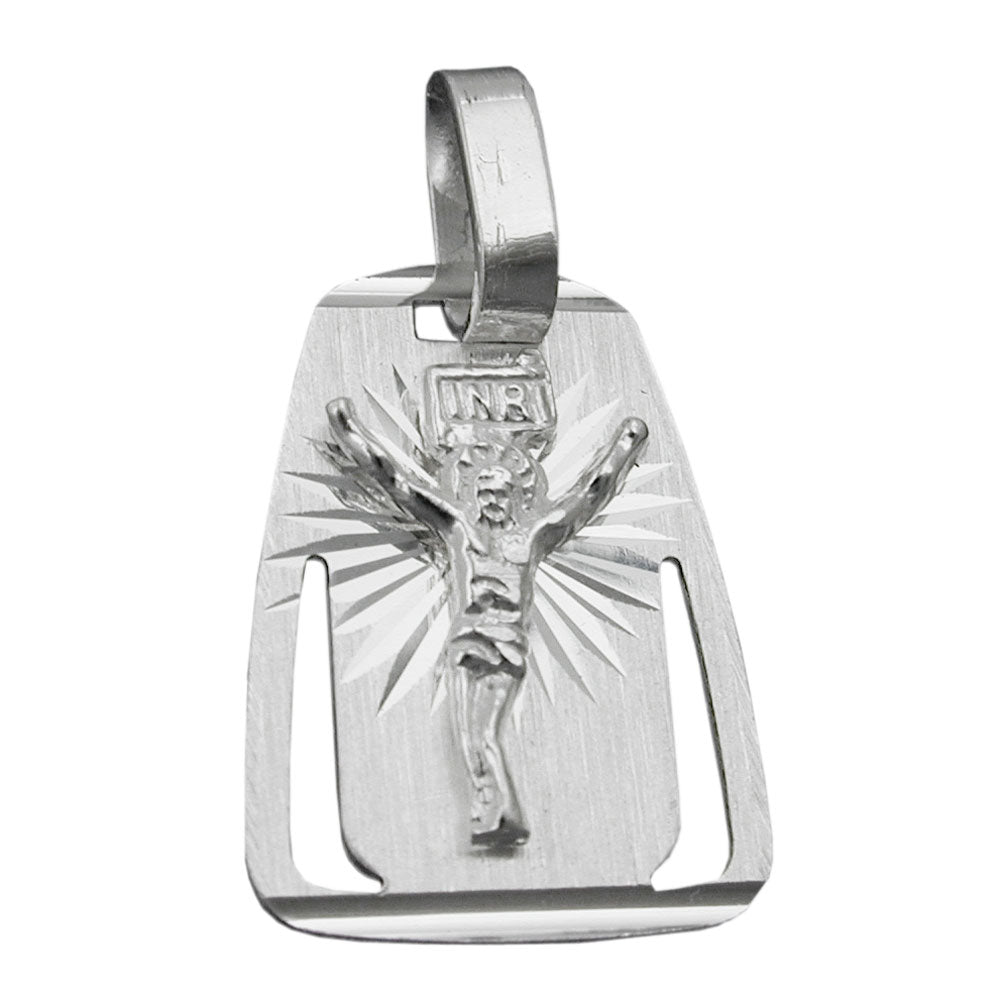 Jesus-Anhänger aus 925er Silber, 18 × 13 mm