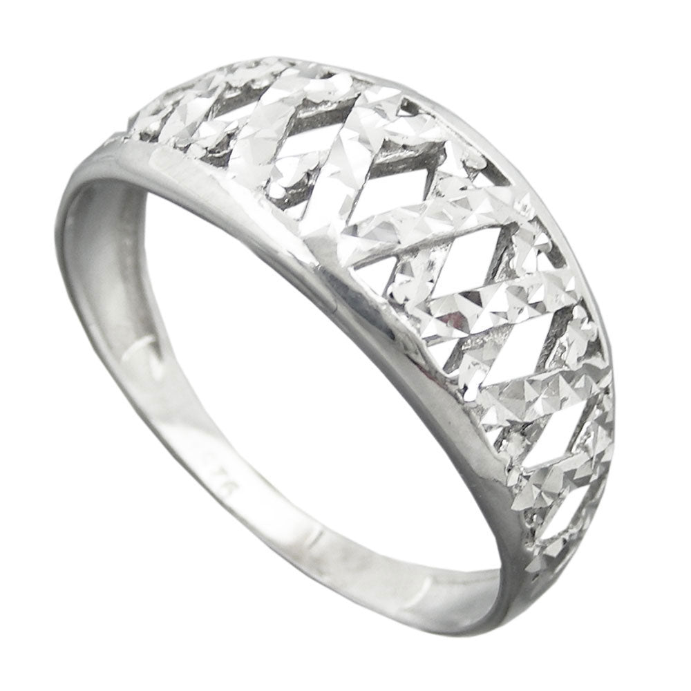Ring diamantiert rhodiniert aus 925er Silber