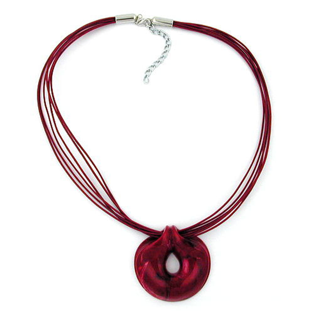 Kette, Amulett, verschiedene Farben-weiß