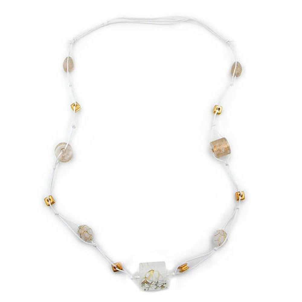 Kette, weiß-kristall-verschiedene Farben