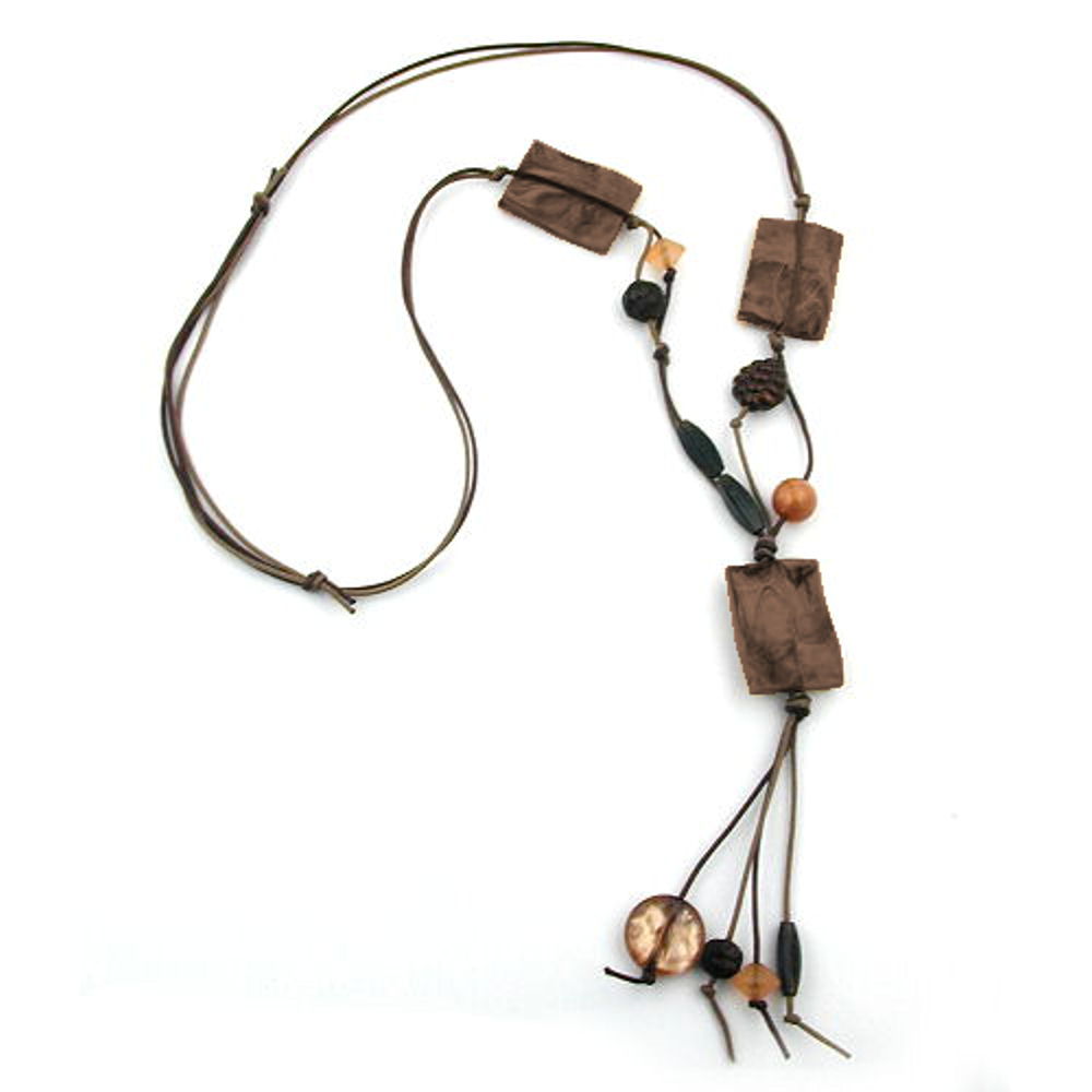 Kette, Viereck gewellt verschiedene Farben