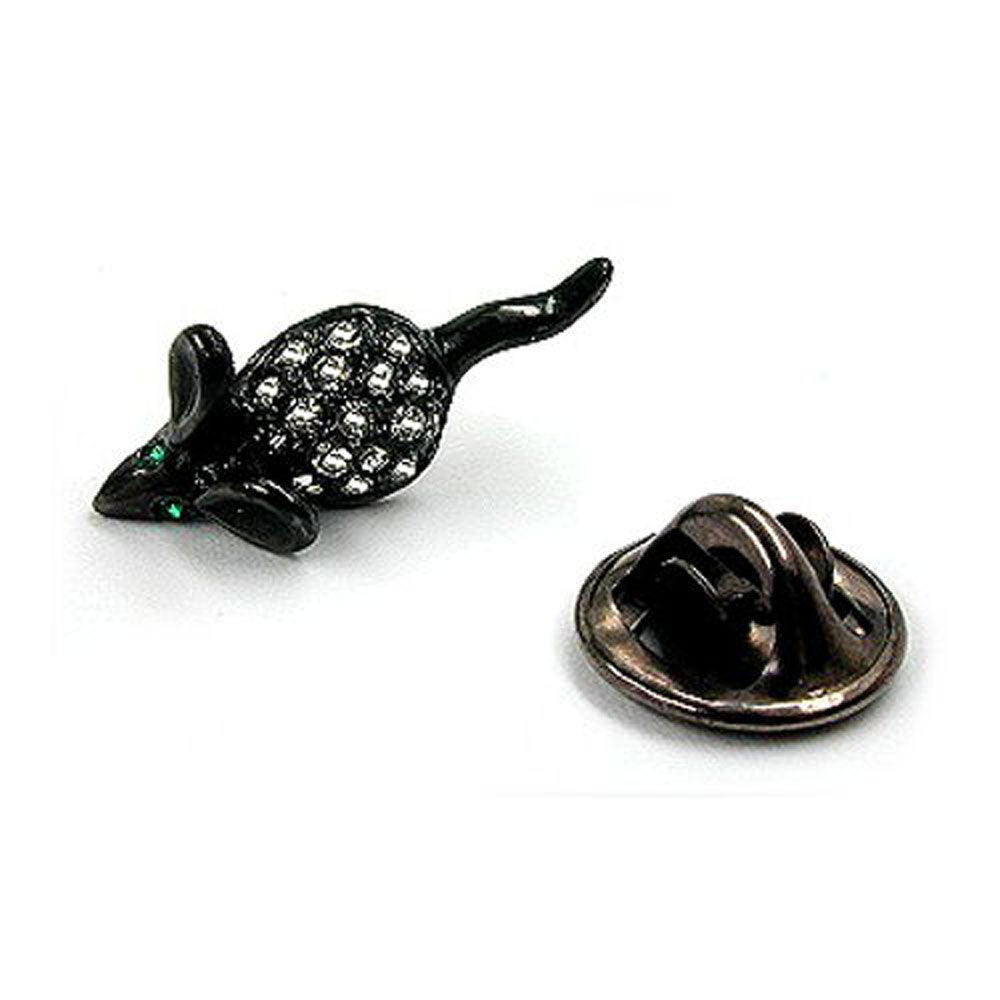 Pin, Maus verschiedene Farben mit Strass-Augen verschiedene Farben