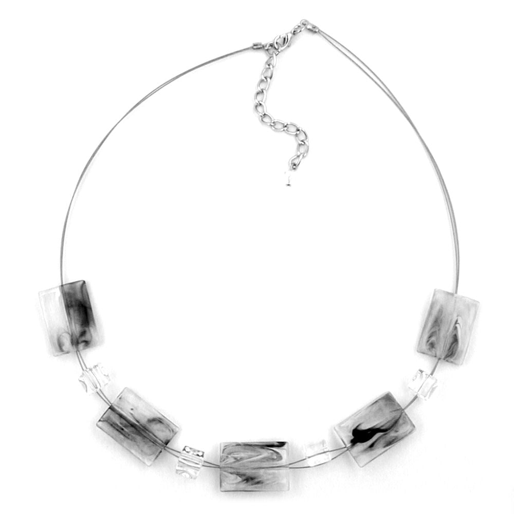 Kette, Viereck gewellt verschiedene Farben