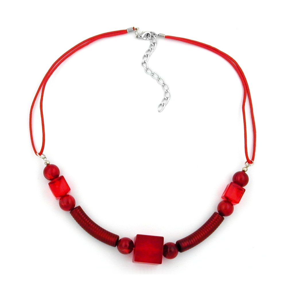 Kette, Würfel und Rillenolive verschiedene Farben