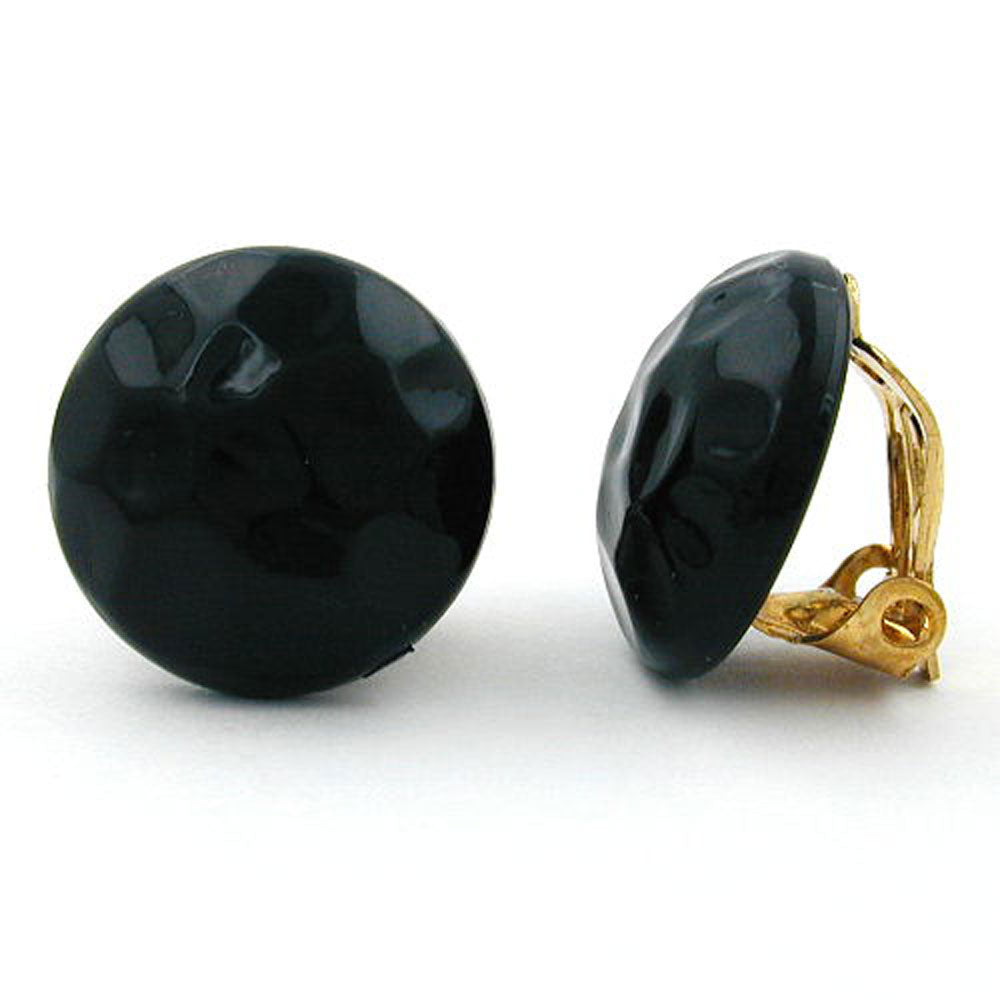 Clip, rund, verschiedene Farben-glänzend, gehämmert