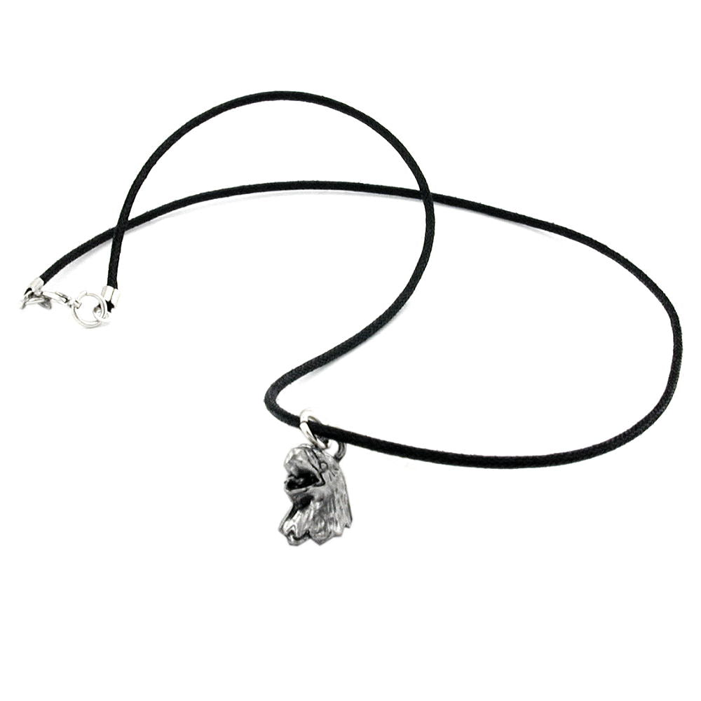 Kette, Anhänger Zinn, Adlerkopf