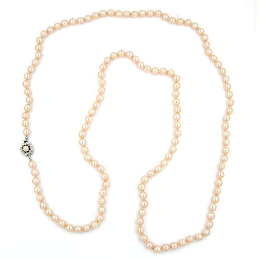 Kette, geknotet, aprikot