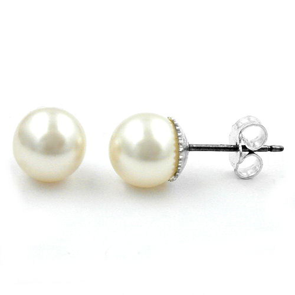 Stecker, Perle wachsweiß