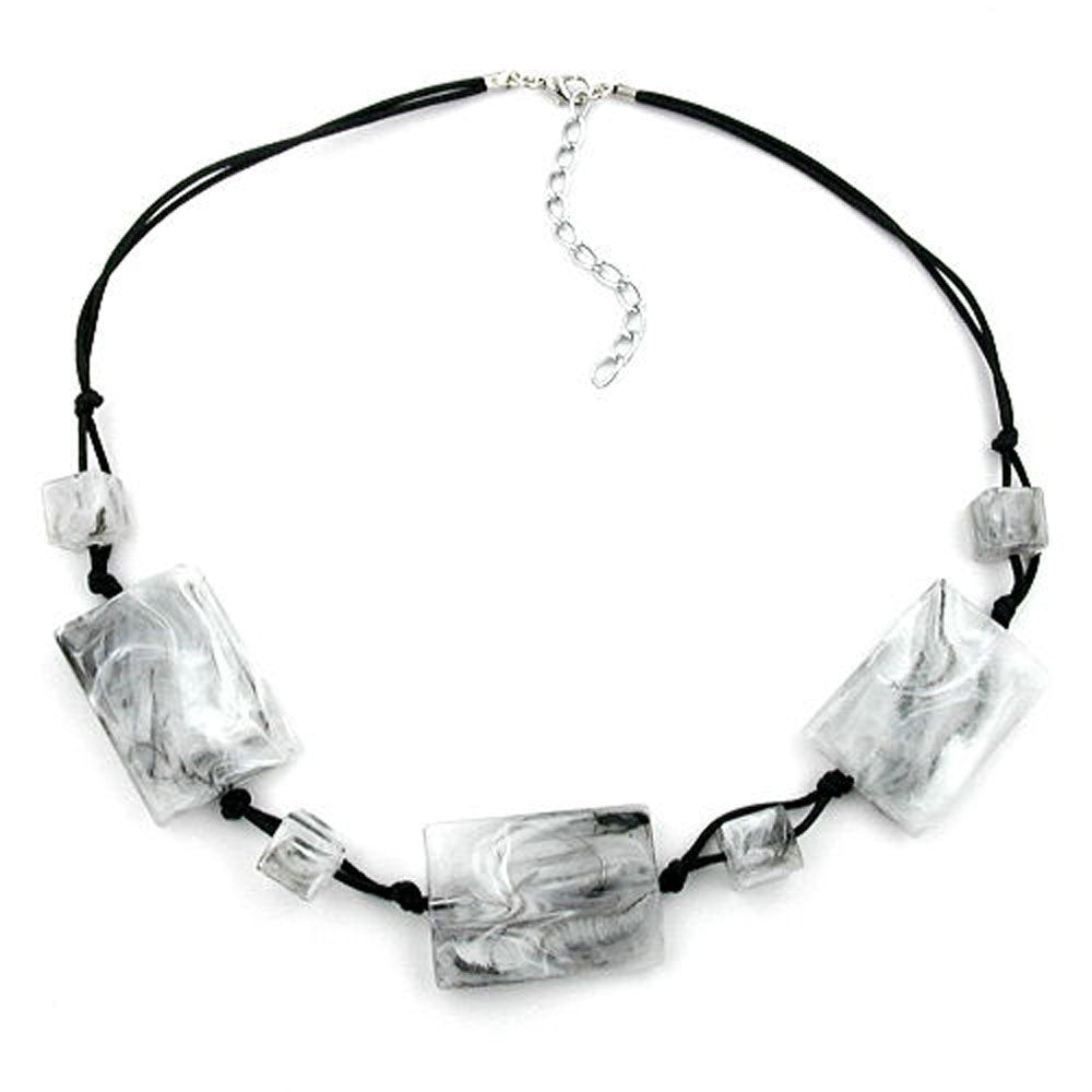 Kette, Viereck gewellt verschiedene Farben