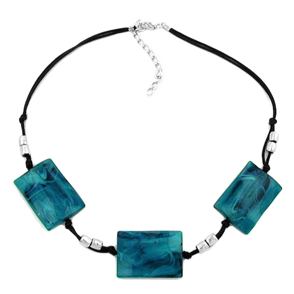 Kette, Viereck gewellt verschiedene Farben