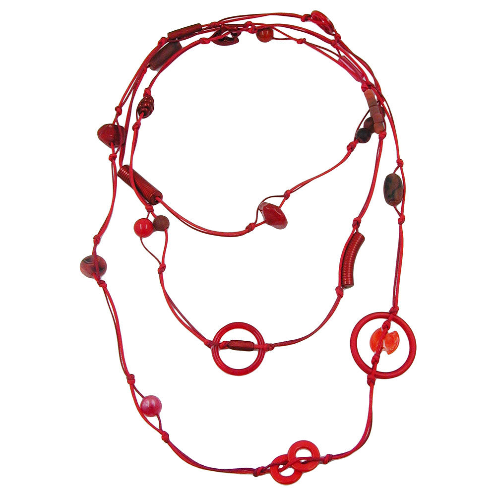 Kette, Perlen, Röttöne, endlos