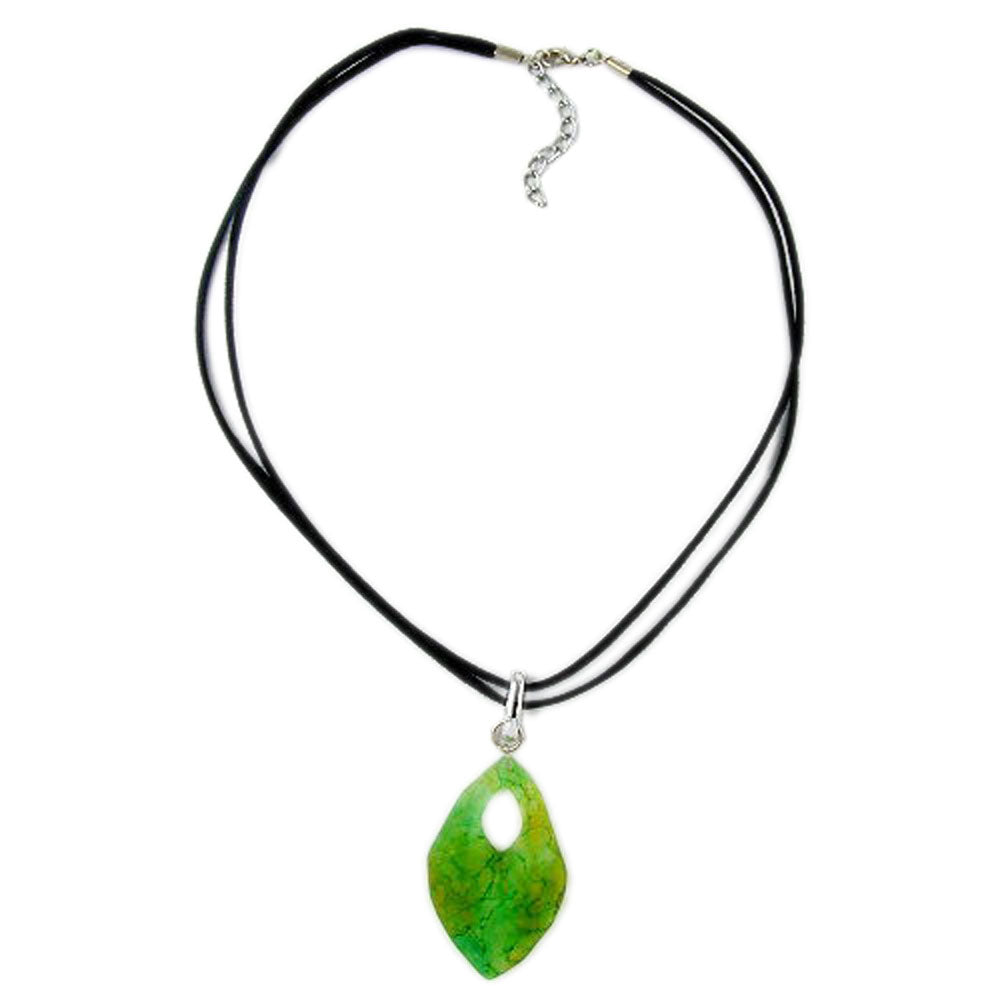 Kette, Amulett verschiedene Farben, Velourband