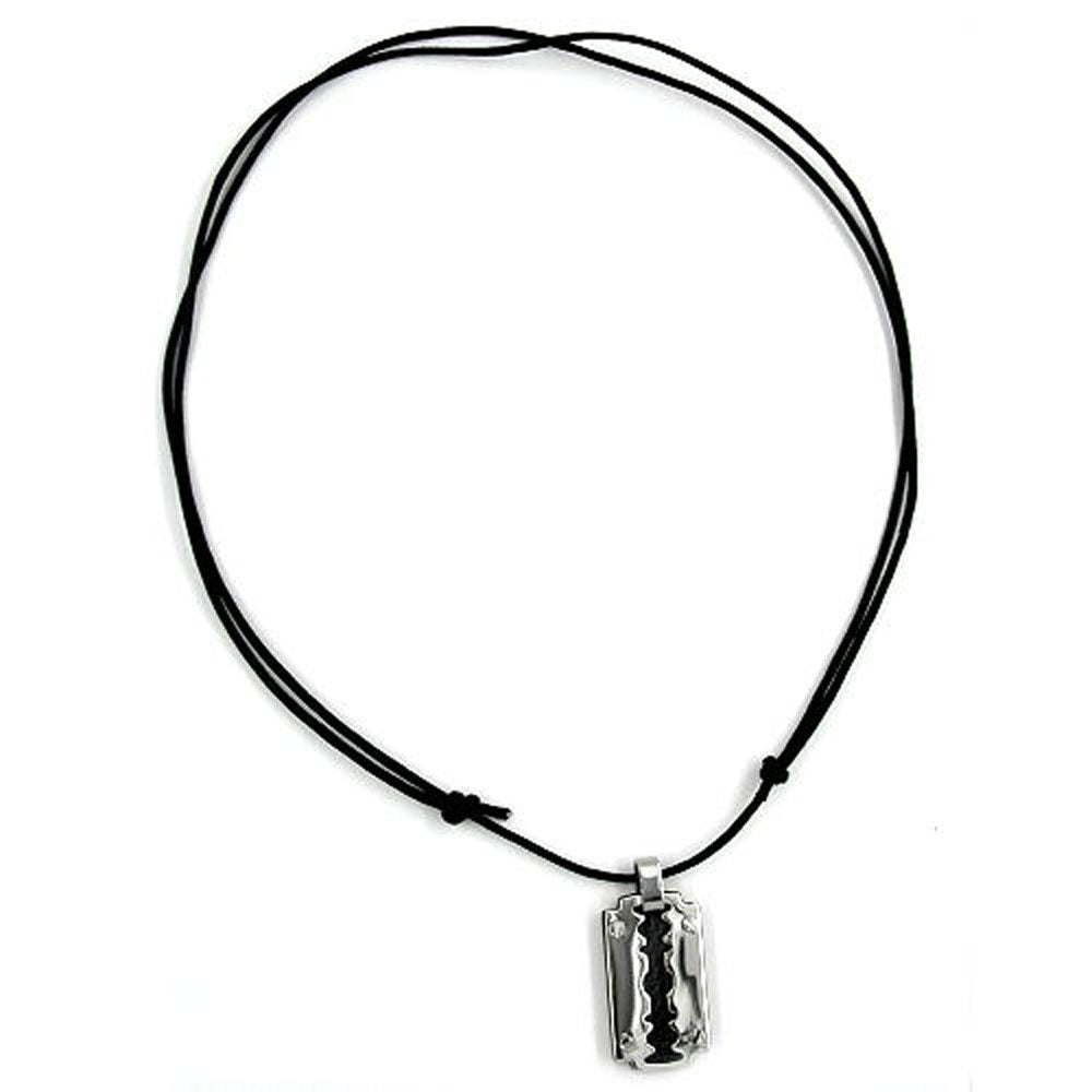 Kette, Edelstahl, Rasierklinge