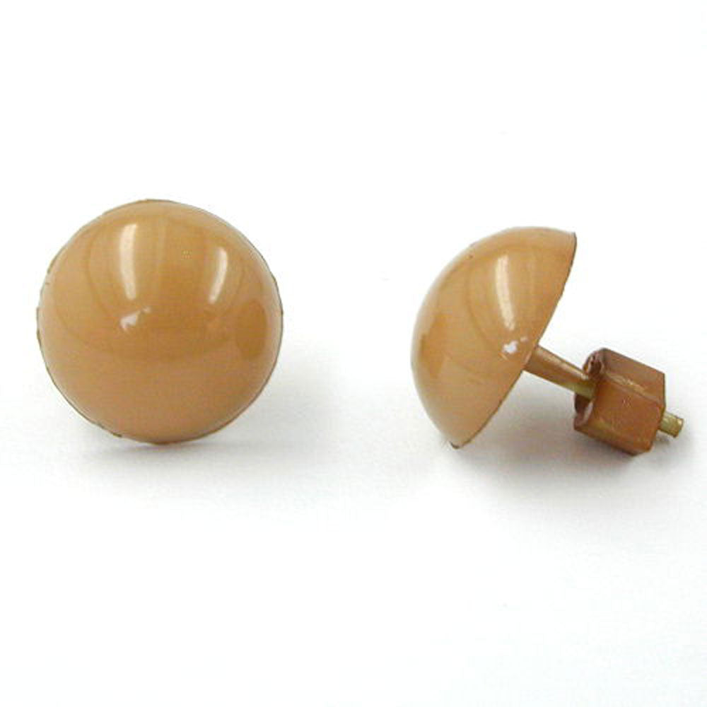 Stecker, Vollplastik, karamel, gewölbt