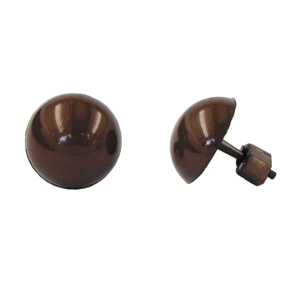 Stecker, Vollplastik, nougat, gewölbt