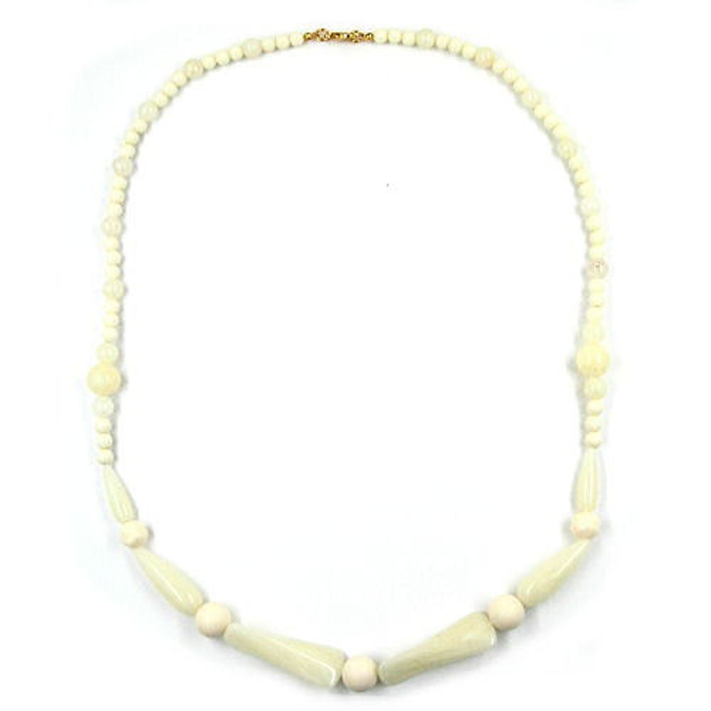 Kette, Perle elfenbein-creme