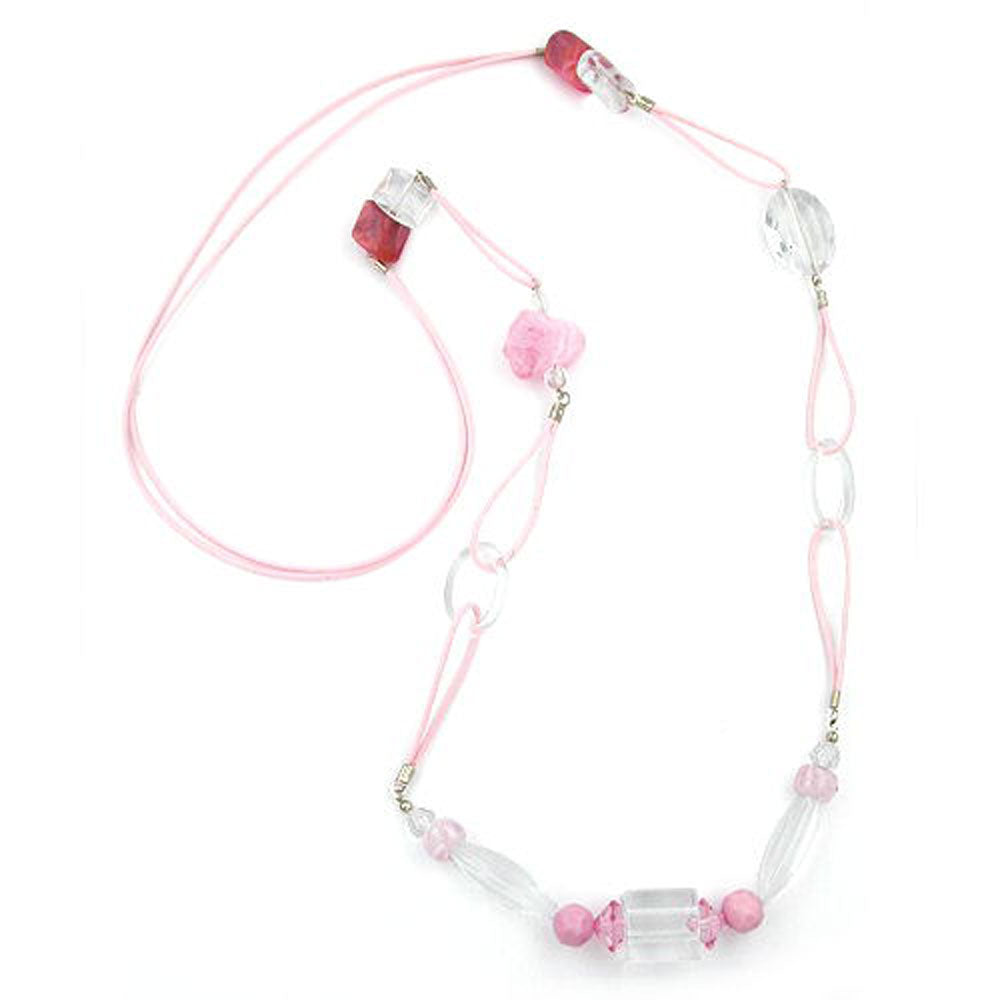 Kette, verschiedene Farben-kristall, Kordel verschiedene Farben