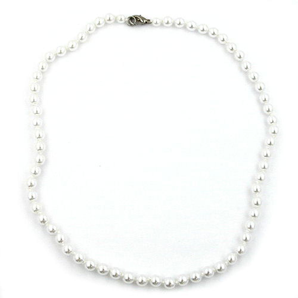 Kette, verschiedene Längen, Glasperlen WW, geknotet