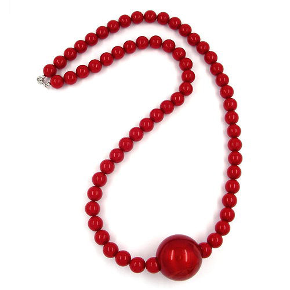 Kette, Perlen 35/12mm, verschiedene Farben-ton