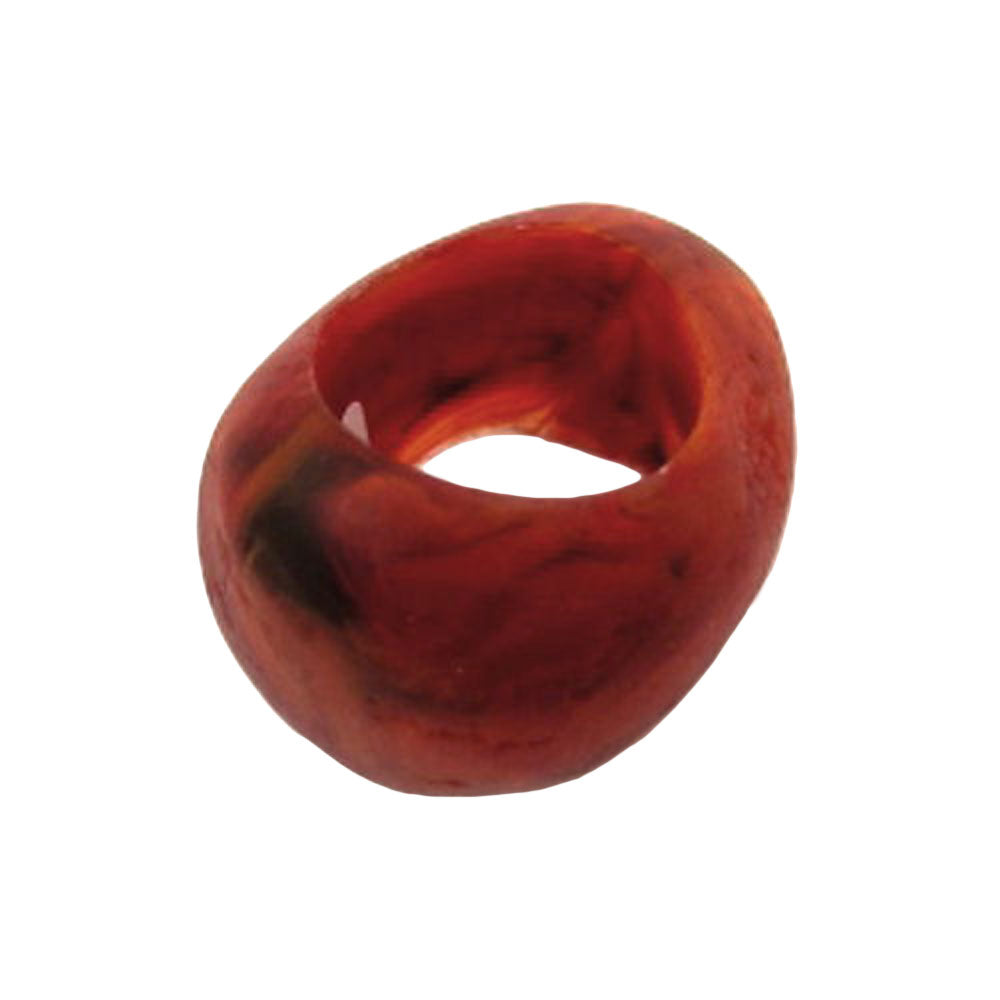 Tuchring verschiedene Größen Kunststoff Ringperle unrund 17mm-Loch verschiedene Farben-marmoriert matt