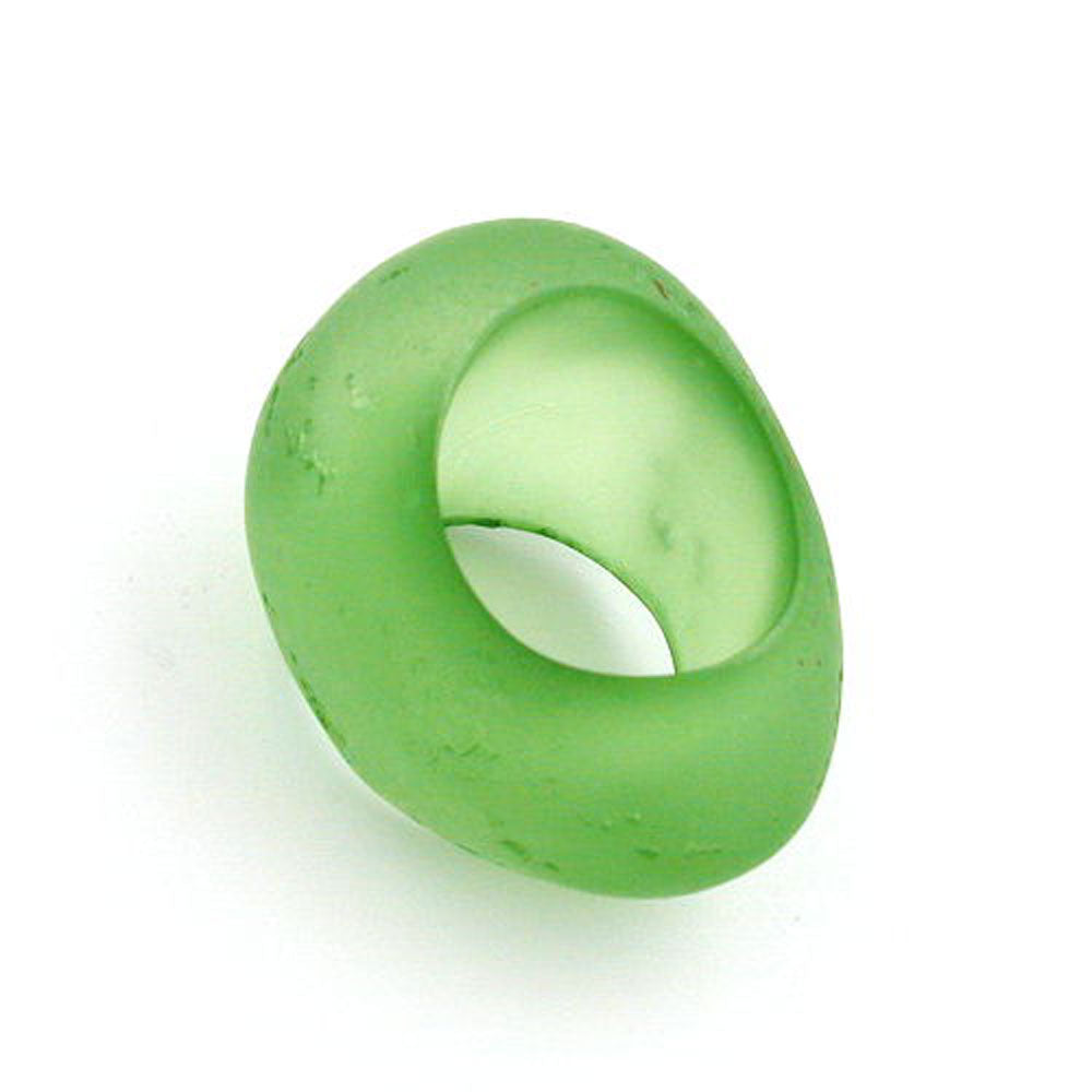 Tuchperle, oval, verschiedene Farben-matt, Struktur