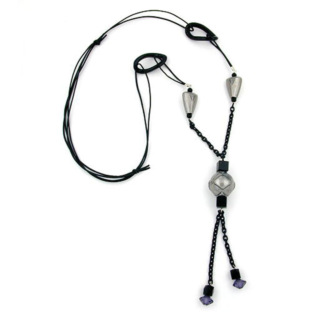 Kette, verschiedene Farben-altsilber