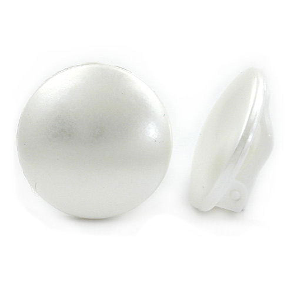 Clip, 24mm wachsweiß, Vollplastik