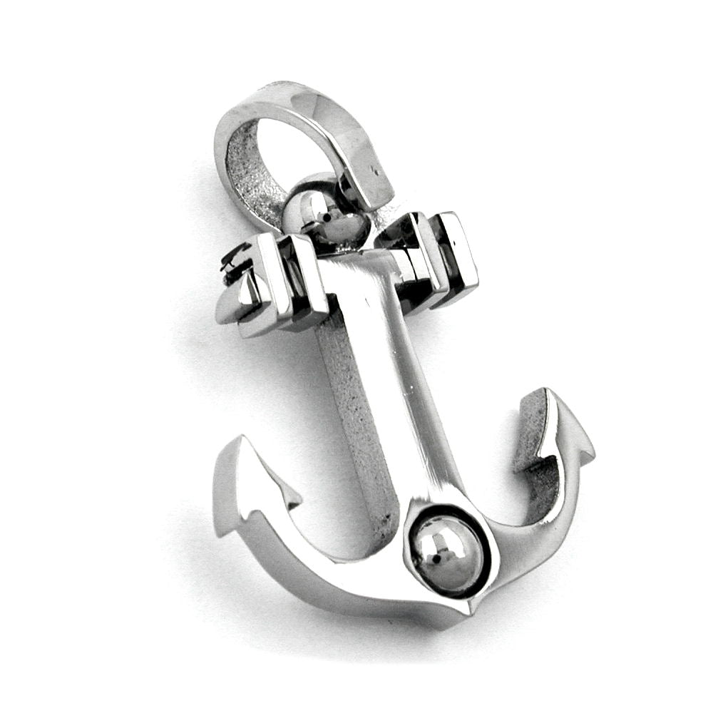 Anhänger, Anker mit Kugel, Edelstahl