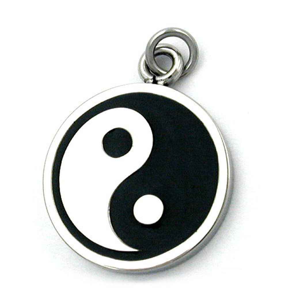 Anhänger Yin Yang 15,8mm Edelstahl