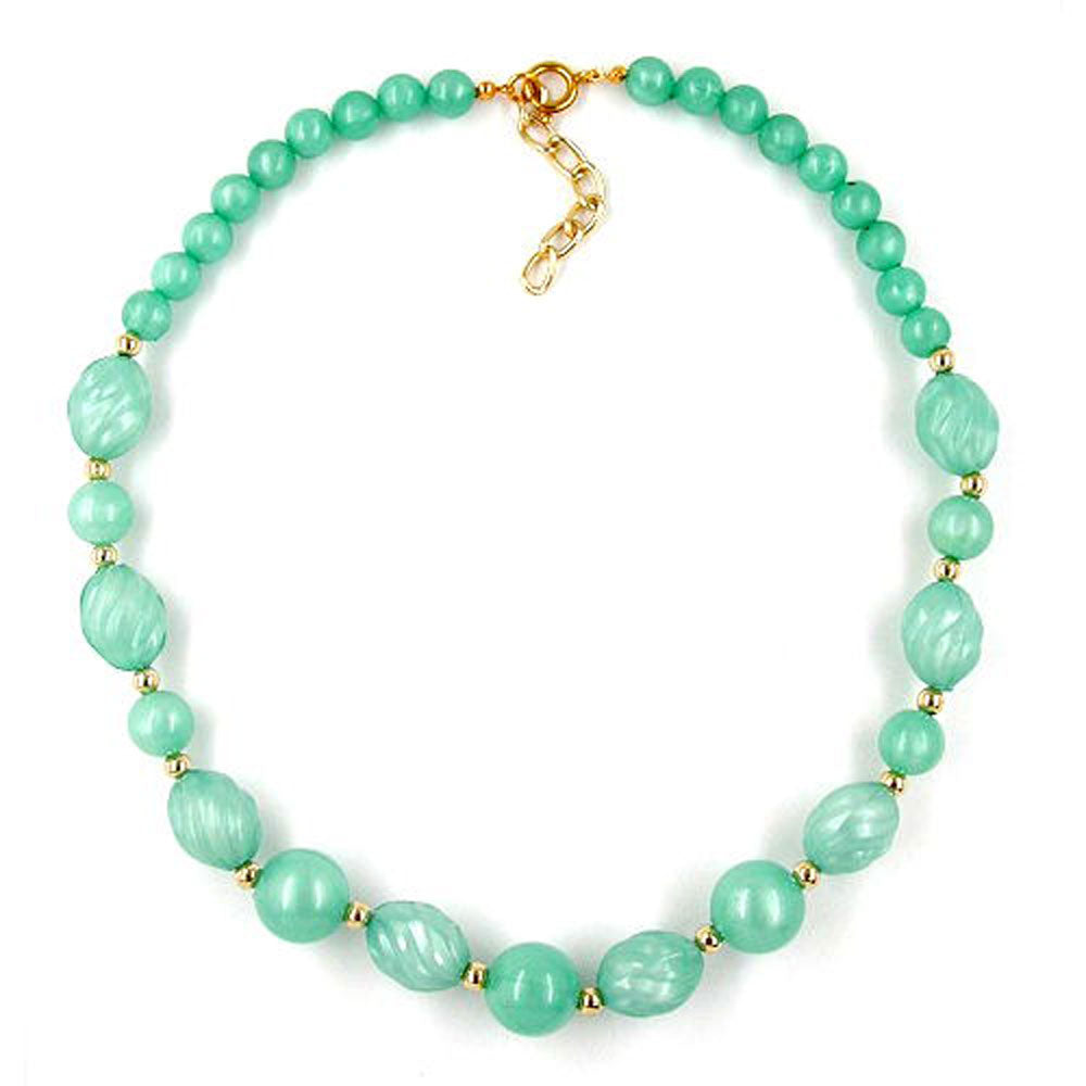 Kette, Wellenolive mint verschiedene Farben