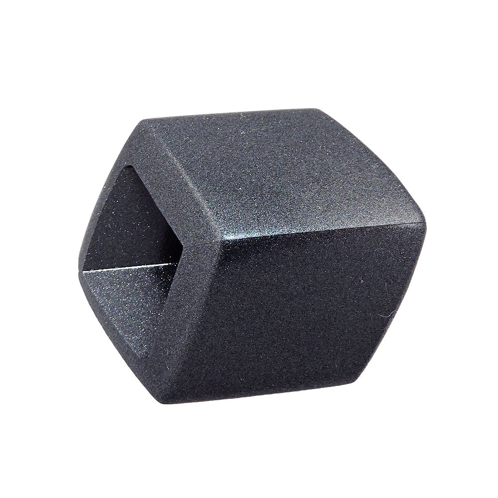 Tuchring 45x36x18mm Sechseck verschiedene Farben-anthrazit-metallic glänzend Kunststoff