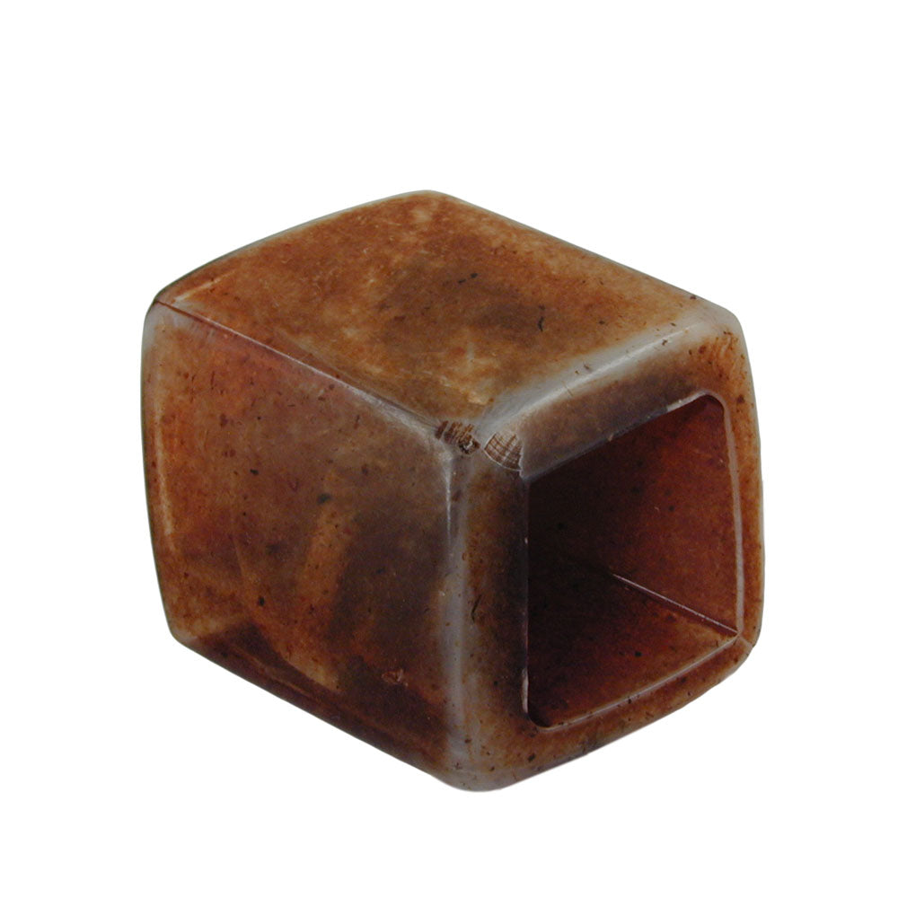 Tuchring 45x36x18mm Sechseck verschiedene Farben gesprenkelt glänzend Kunststoff