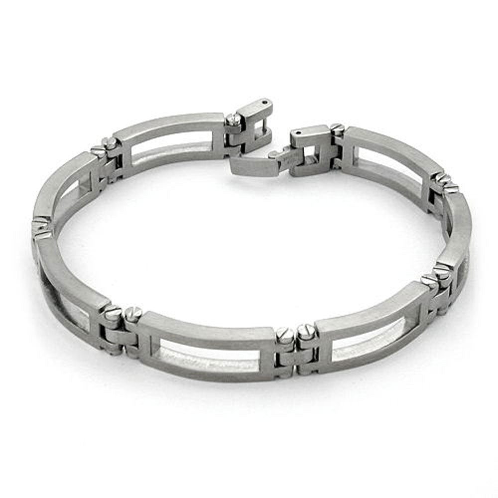 Armband, massiv Edelstahl, 7 Glieder