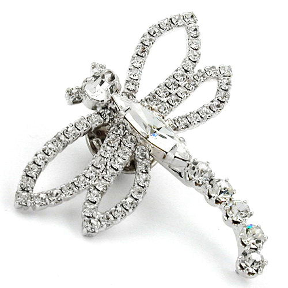 Pin, Strass-Libelle, krist-si