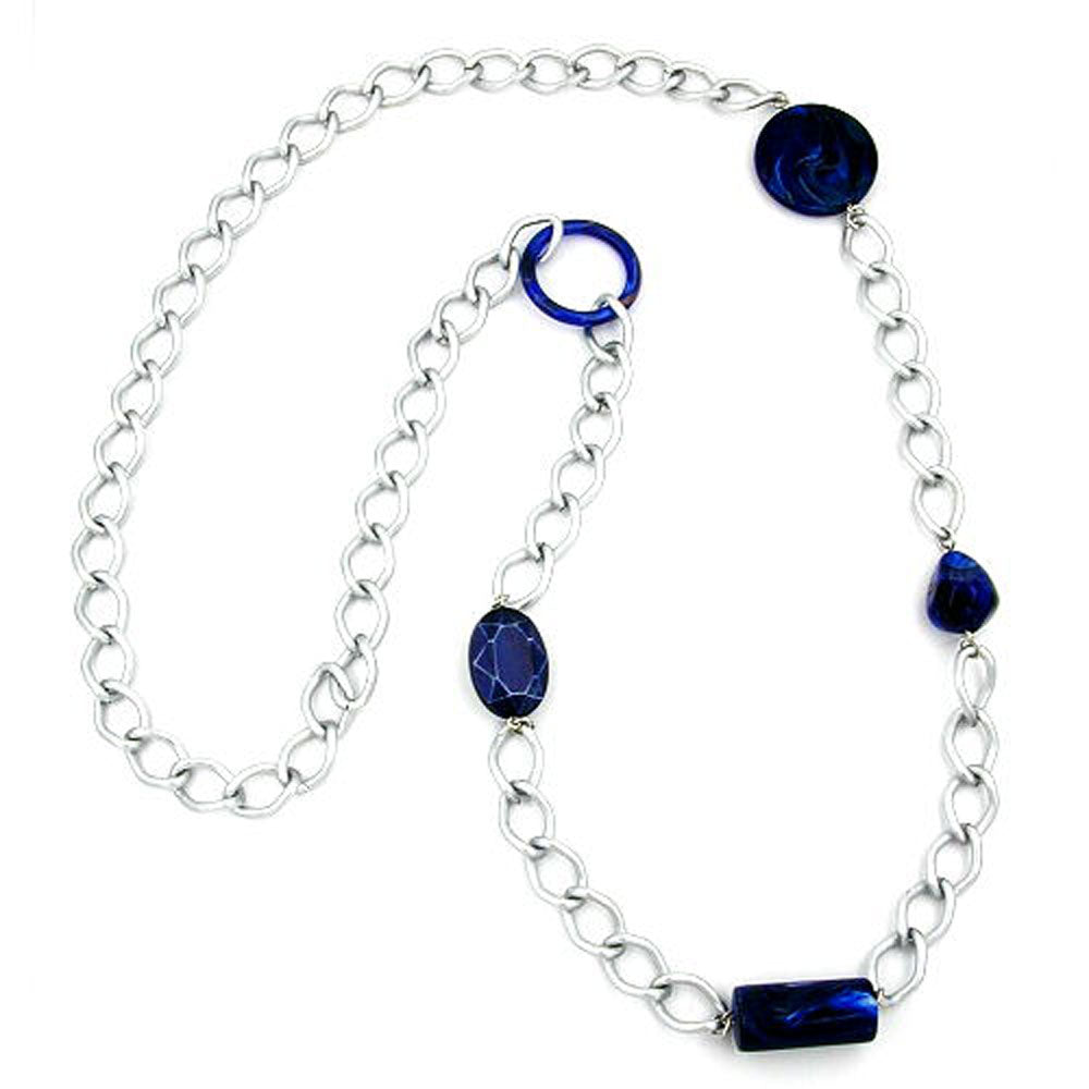 Kette, Weitpanzer, Perlen verschiedene Farben