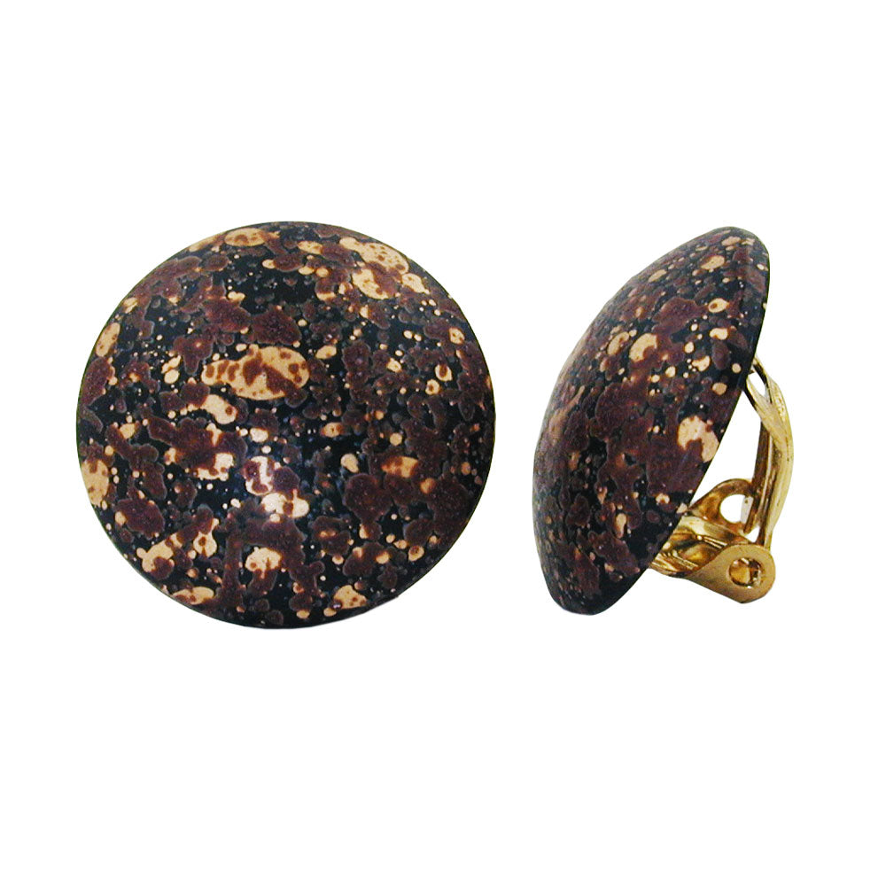 Clip Ohrring 20mm verschiedene Farben-verschiedene Farben-gefleckt Kunststoff-Bouton