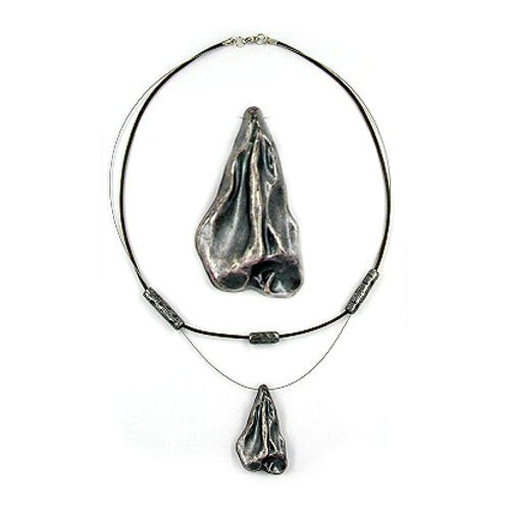 Kette, Barocktropfen, altsilber