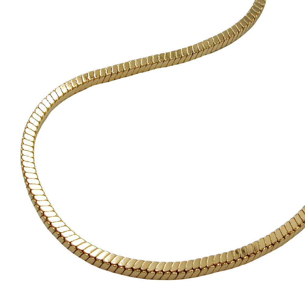 Armband 1,6mm Vierkant diamantiert vergoldet AMD verschiedene Längen