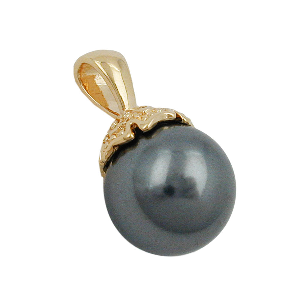 Anhänger, Kugel, vergoldet 3 Mikron