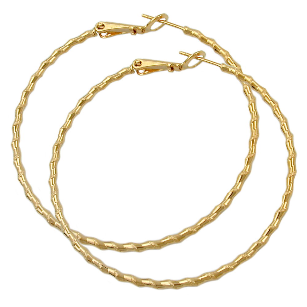 Creole gedreht vergoldet 3 Mikron