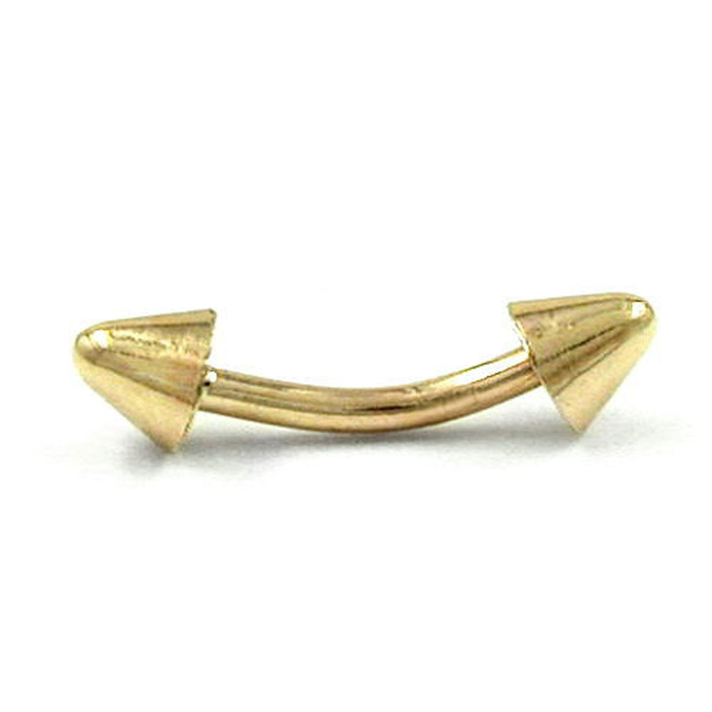 Piercing, 2x Kegel, 14Kt verschiedene Farben