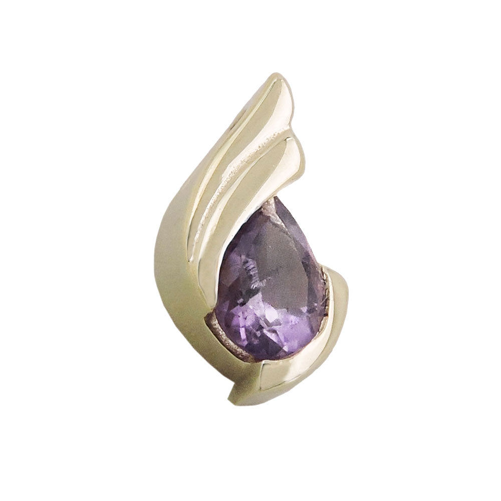 Anhänger verschiedene Größen Tropfenform Amethyst 9Kt verschiedene Farben