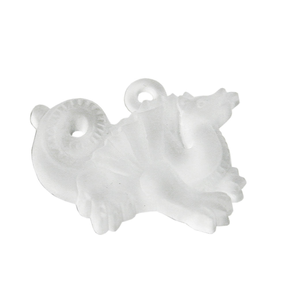 Anhänger, Drache, kristall matt