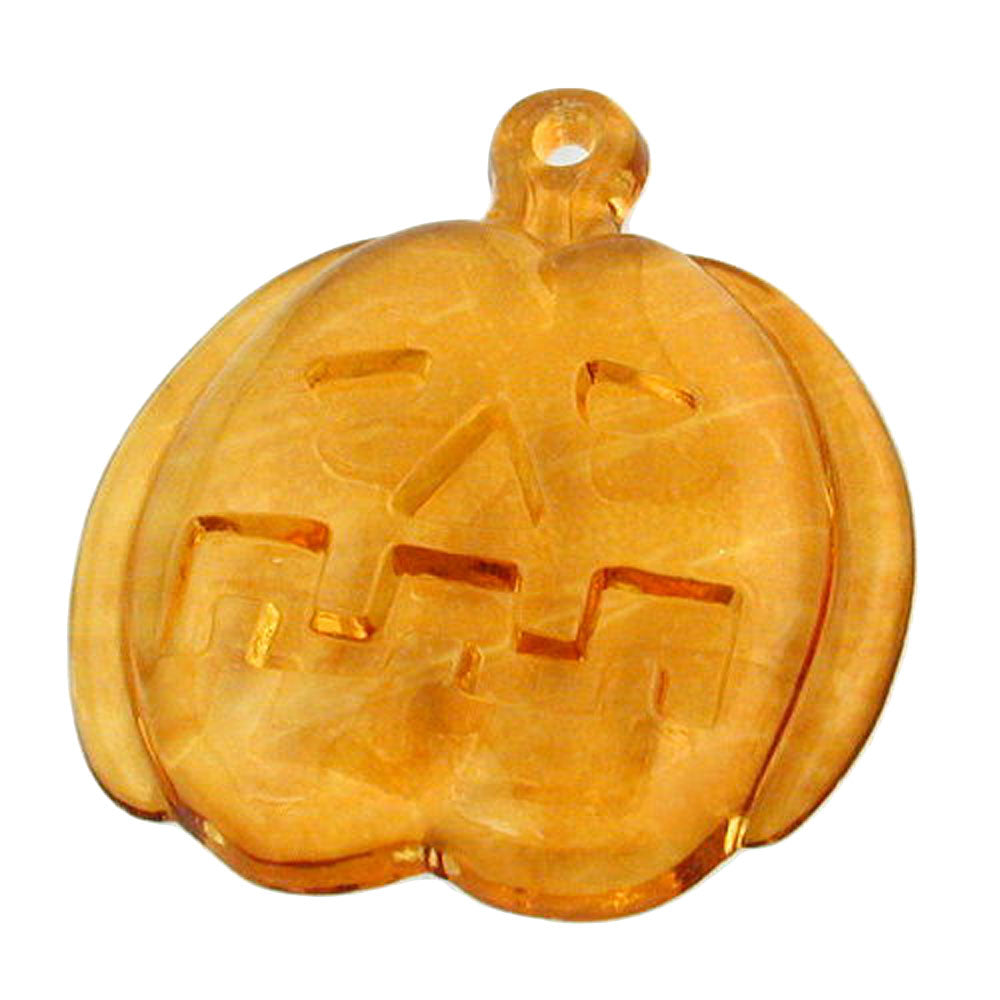 Anhänger verschiedene Größen Kürbis verschiedene Farben topas Glas