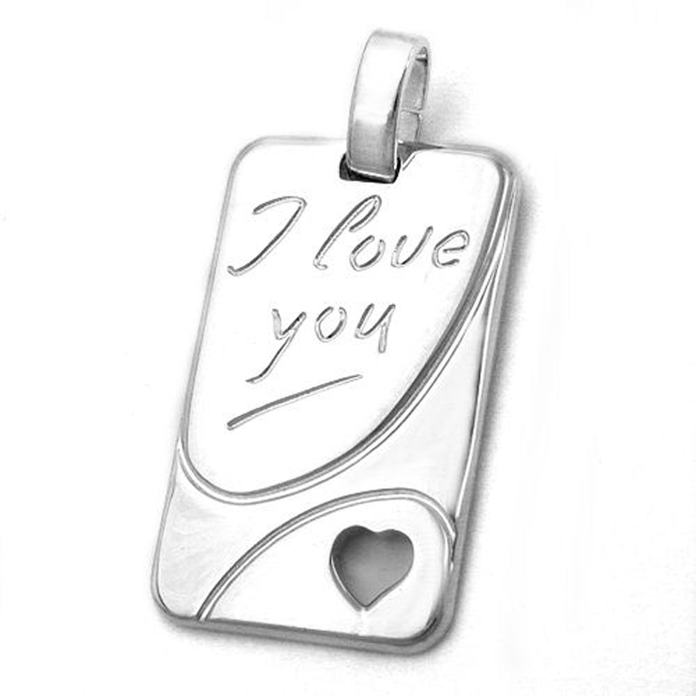 Anhänger, I love you, Silber 925