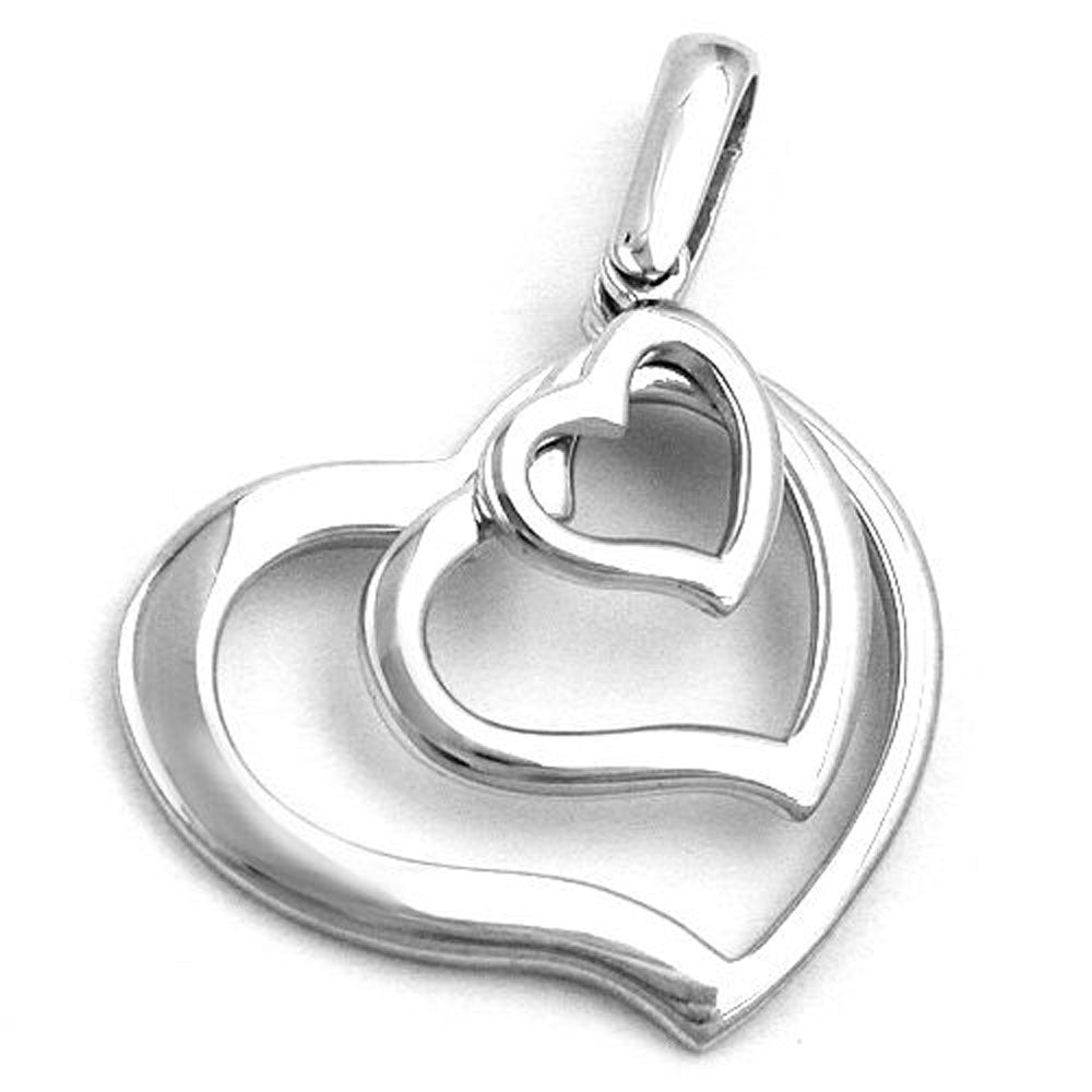 Anhänger, Kreuz rhodiniert, Silber 925